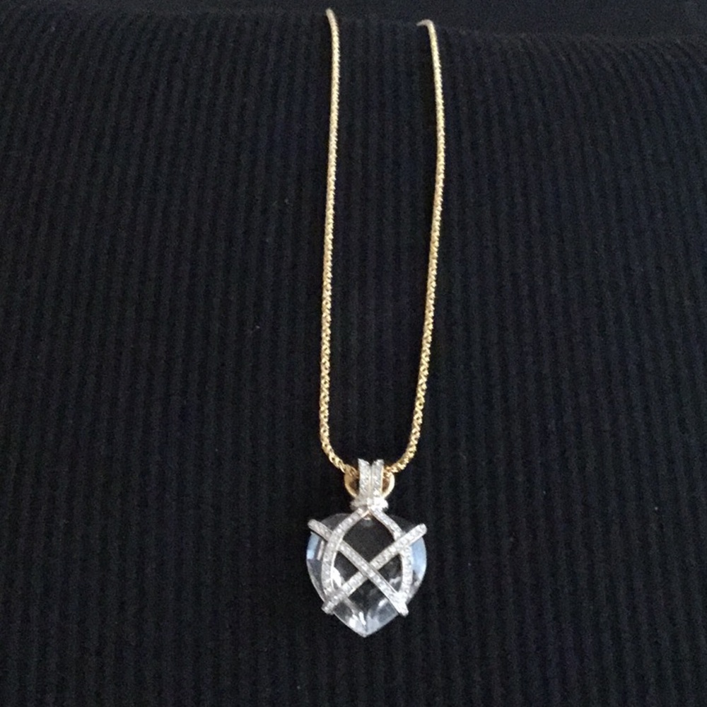 Beautiful Swarovski Crystal Heart Necklace